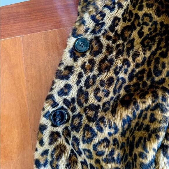 ZARA 🧥 Leopard Print Teddy Coat ANIMAL PRINT Women Jacket FAUX FUR Size XS TRF - Picture 15 of 17